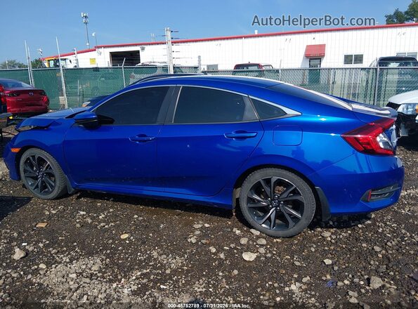 2HGFC2F81LH550447 2020 HONDA CIVIC Синий Панорамный вид салона 360°