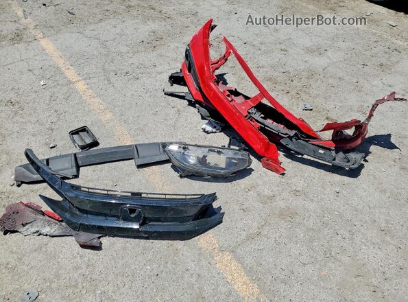 2HGFC2F81LH556734 2020 HONDA CIVIC Red Շարժիչի բաժամունքի տեսք