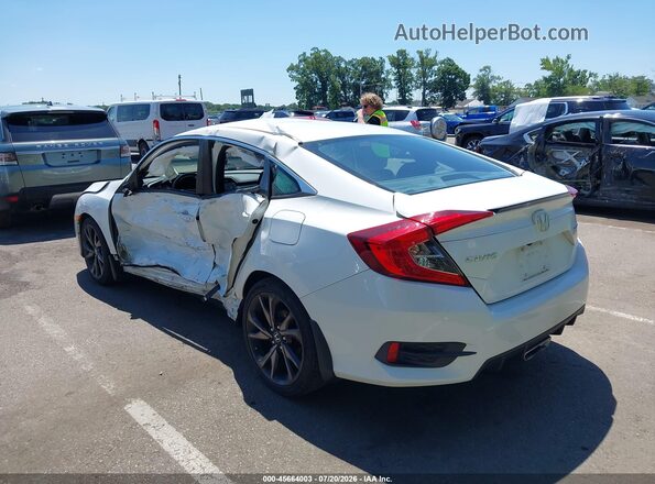 2HGFC2F81LH563814 2020 HONDA CIVIC White Rear left