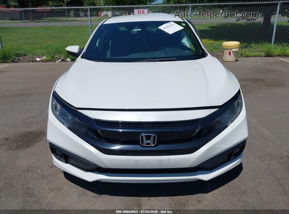 2HGFC2F81LH563814 2020 HONDA CIVIC White Instrument cluster view