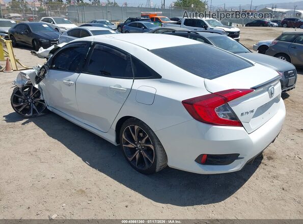 2HGFC2F81LH568978 2020 HONDA CIVIC White Trasero izquierdo