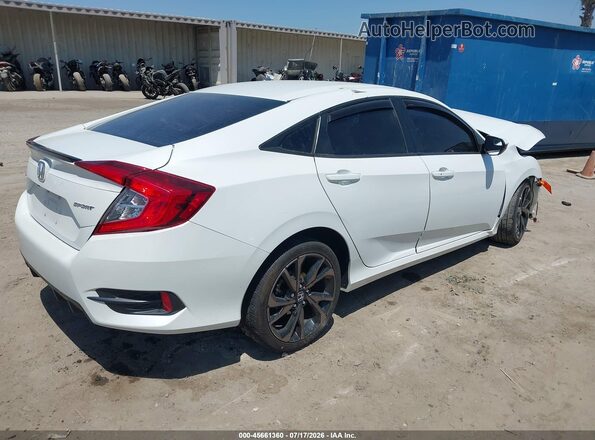 2HGFC2F81LH568978 2020 HONDA CIVIC White Trasero derecho