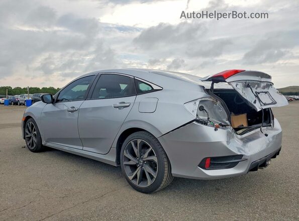 2HGFC2F81LH585215 2020 HONDA CIVIC Silver Rear left