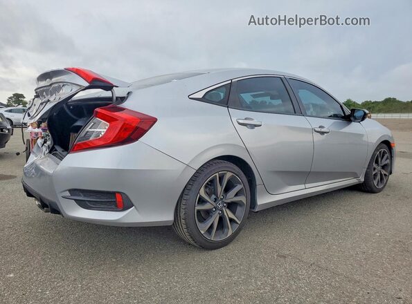 2HGFC2F81LH585215 2020 HONDA CIVIC Silver Rear right