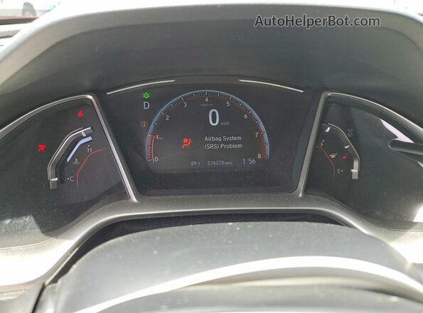 2HGFC2F81LH588650 2020 HONDA CIVIC Red Vista del cuadro de instrumentos