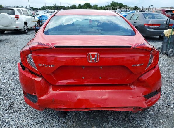 2HGFC2F81LH588650 2020 HONDA CIVIC Red Vista trasera