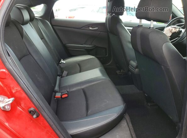 2HGFC2F81LH588650 2020 HONDA CIVIC Red Vista de los asientos traseros