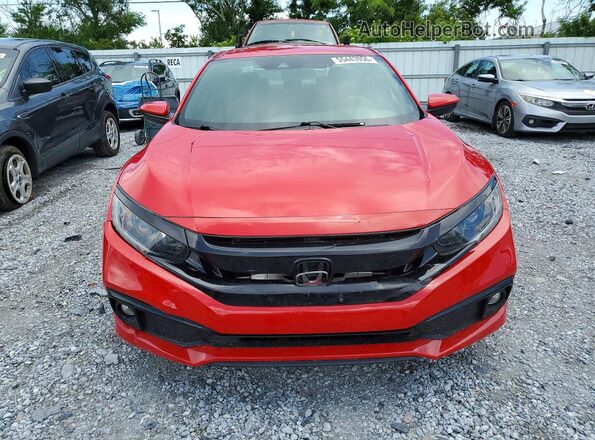 2HGFC2F81LH588650 2020 HONDA CIVIC Red Vista frontal