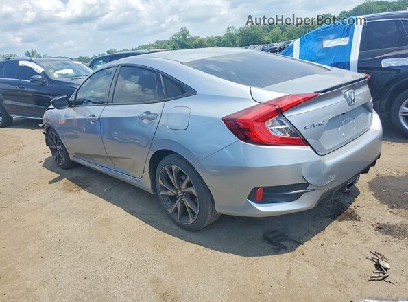 2HGFC2F81MH505574 2021 HONDA CIVIC Gray Задня ліва чверть