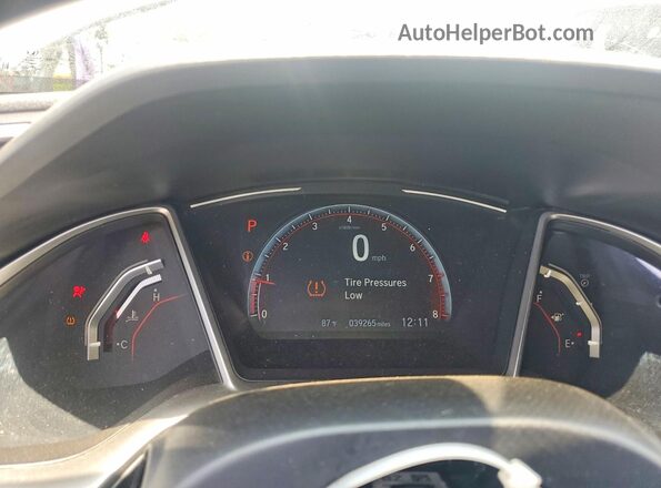2HGFC2F81MH505574 2021 HONDA CIVIC Gray Вид щитка приладів