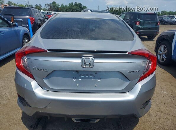 2HGFC2F81MH505574 2021 HONDA CIVIC Gray Вид ззаду