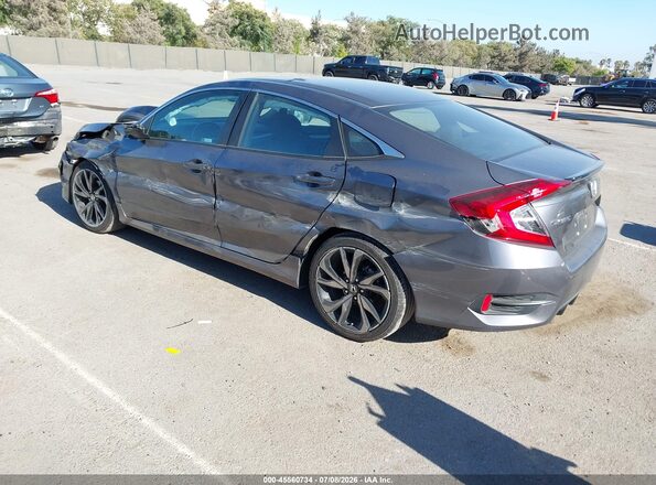 2HGFC2F81MH508314 2021 HONDA CIVIC Gray Rear left