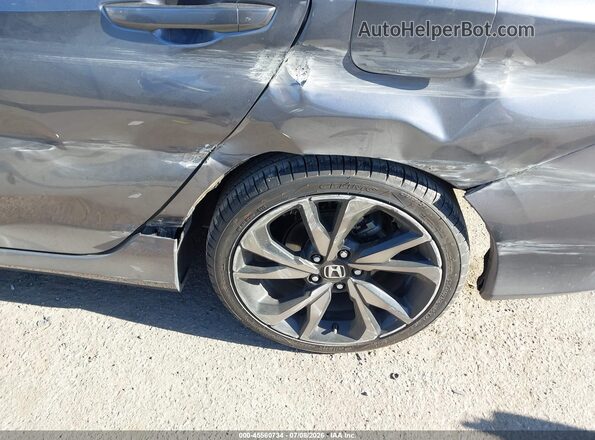 2HGFC2F81MH508314 2021 HONDA CIVIC Gray Rear interior view