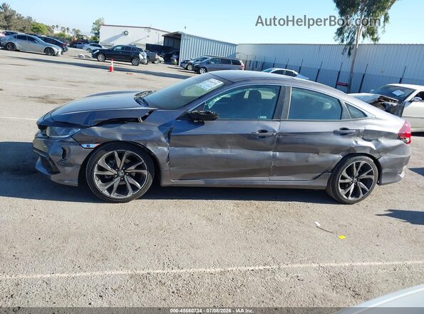 2HGFC2F81MH508314 2021 HONDA CIVIC Gray Front view