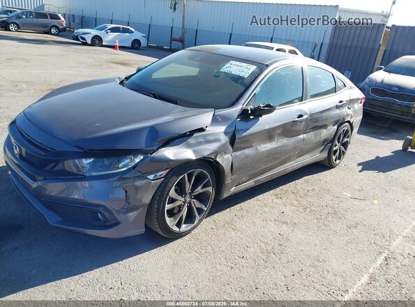 2HGFC2F81MH508314 2021 HONDA CIVIC Gray 