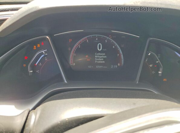 2HGFC2F81MH515599 2021 HONDA CIVIC White Widok zestawu wskaźników