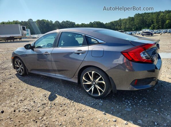2HGFC2F81MH516946 2021 HONDA CIVIC Серый Задняя левая четверть