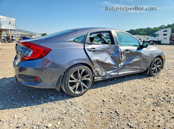 2HGFC2F81MH516946 2021 HONDA CIVIC Серый Задняя правая четверть