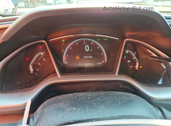 2HGFC2F81MH516946 2021 HONDA CIVIC Серый Вид щитка приборов