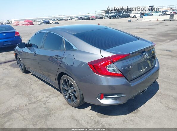2HGFC2F81MH548599 2021 HONDA CIVIC Gray Rear left