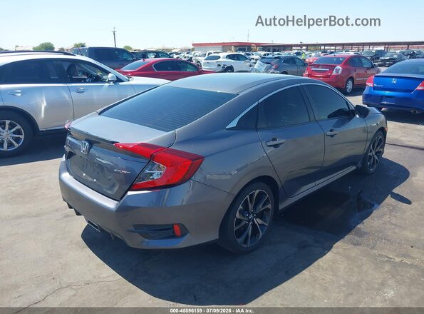 2HGFC2F81MH548599 2021 HONDA CIVIC Gray Rear right