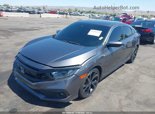 2HGFC2F81MH548599 2021 HONDA CIVIC Gray Front left