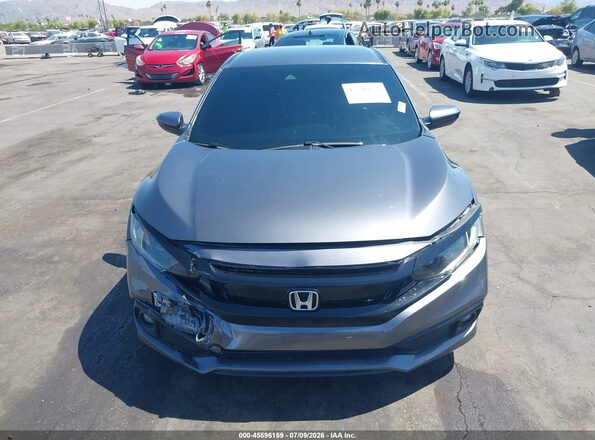2HGFC2F81MH548599 2021 HONDA CIVIC Gray Instrument cluster view