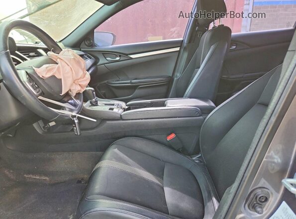 2HGFC2F81MH554368 2021 HONDA CIVIC Gray Widok wnętrza z przodu
