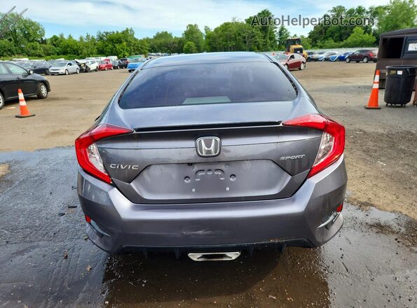 2HGFC2F81MH554368 2021 HONDA CIVIC Gray Widok z tyłu