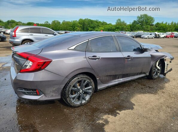 2HGFC2F81MH554368 2021 HONDA CIVIC Gray Tył prawy