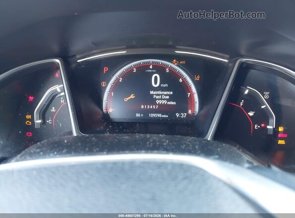 2HGFC2F81MH557268 2021 HONDA CIVIC Черный Вид задних сидений