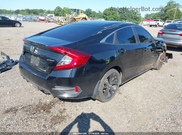 2HGFC2F81MH557268 2021 HONDA CIVIC Черный Задняя правая четверть