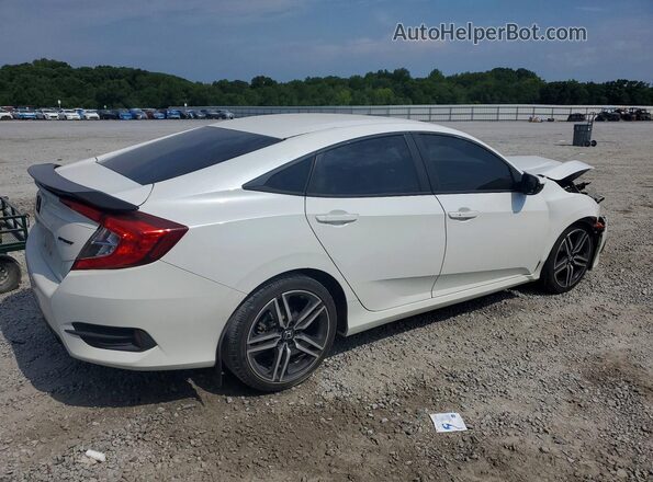 2HGFC2F81MH558470 2021 HONDA CIVIC Белый Задняя правая четверть