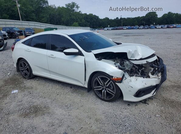 2HGFC2F81MH558470 2021 HONDA CIVIC Белый Передняя правая четверть