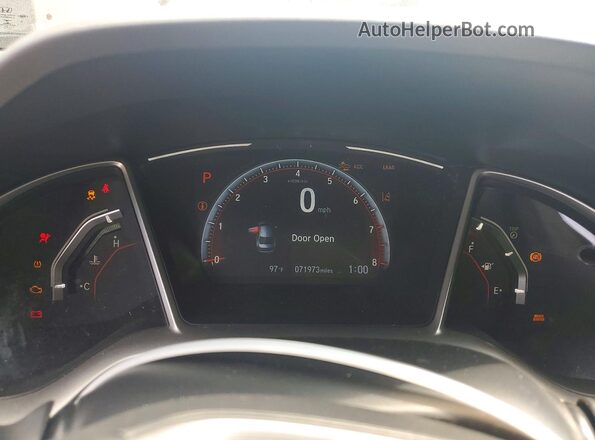 2HGFC2F81MH558470 2021 HONDA CIVIC Белый Вид щитка приборов