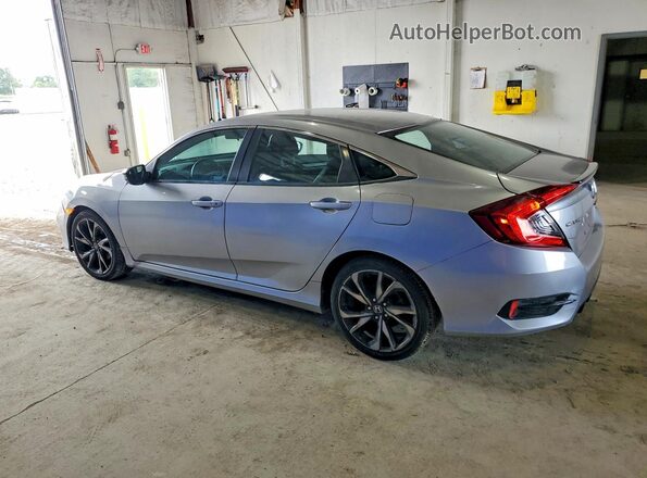 2HGFC2F82KH522896 2019 HONDA CIVIC Серебряный Задняя левая четверть