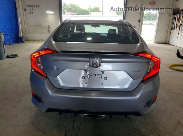 2HGFC2F82KH522896 2019 HONDA CIVIC Серебряный Вид сзади