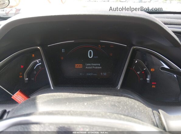 2HGFC2F82KH527161 2019 HONDA CIVIC Красный Вид задних сидений