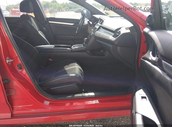 2HGFC2F82KH527161 2019 HONDA CIVIC Красный Вид салона спереди