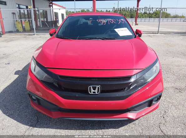 2HGFC2F82KH527161 2019 HONDA CIVIC Красный Вид щитка приборов