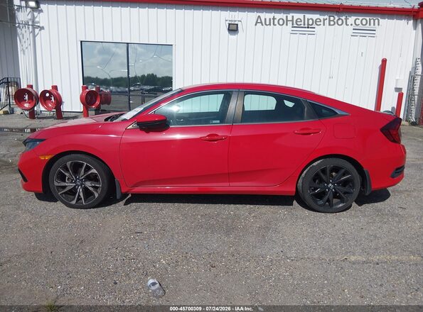 2HGFC2F82KH527161 2019 HONDA CIVIC Красный Панорамный вид салона 360°