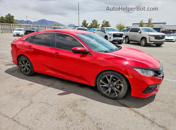 2HGFC2F82KH530139 2019 HONDA CIVIC Red Delantero derecho