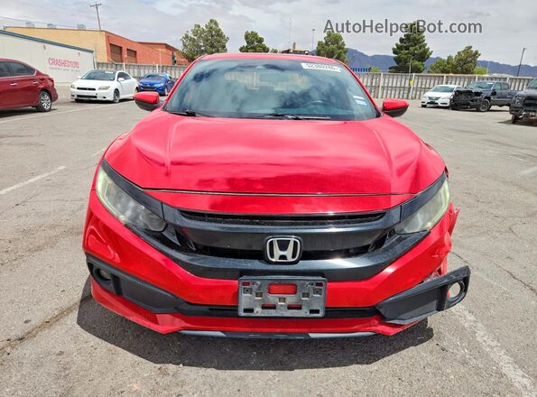 2HGFC2F82KH530139 2019 HONDA CIVIC Red Vista frontal