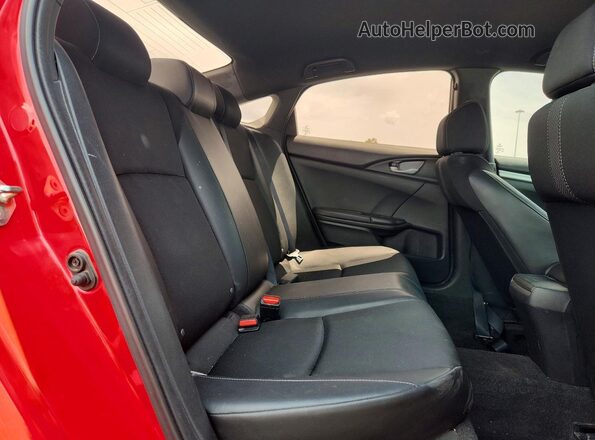 2HGFC2F82KH530139 2019 HONDA CIVIC Red Vista de los asientos traseros