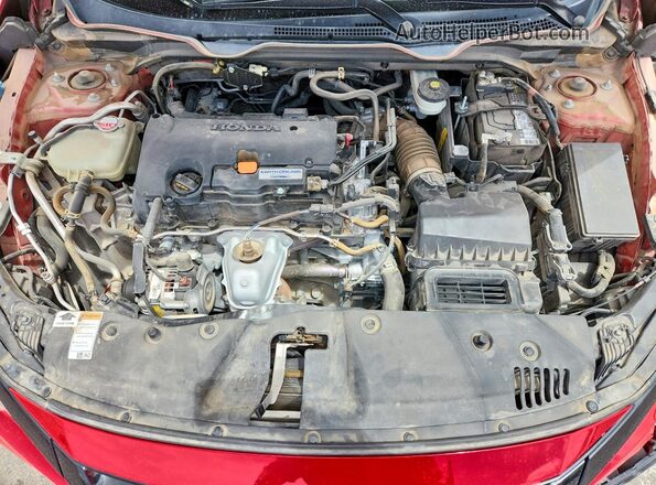 2HGFC2F82KH530139 2019 HONDA CIVIC Red Vista interior trasera