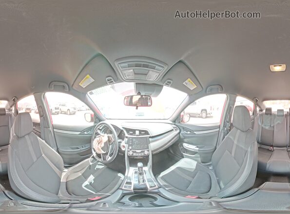 2HGFC2F82KH530139 2019 HONDA CIVIC Red Vista de la etiqueta del VIN