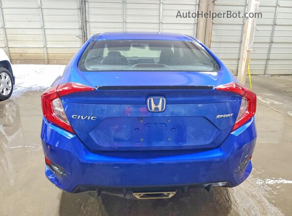 2HGFC2F82KH562573 2019 HONDA CIVIC Blue Widok z tyłu