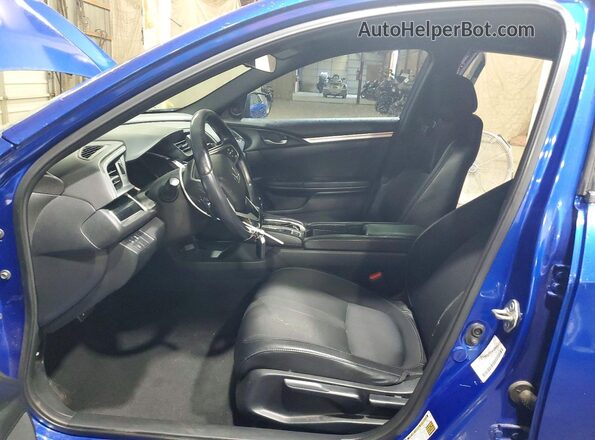 2HGFC2F82KH562573 2019 HONDA CIVIC Blue Widok wnętrza z przodu