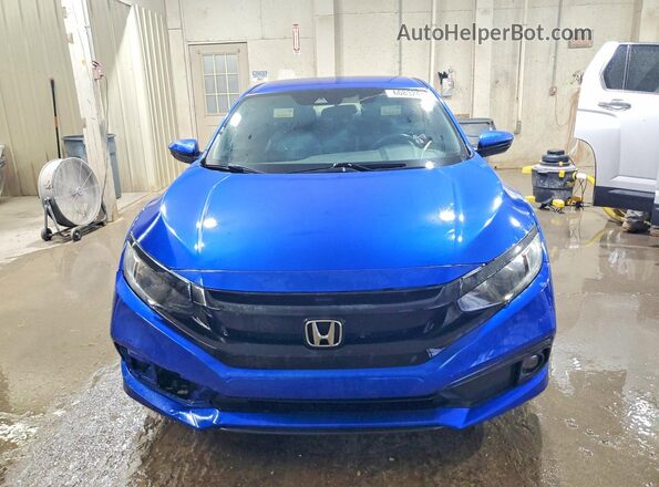 2HGFC2F82KH562573 2019 HONDA CIVIC Blue Widok z przodu