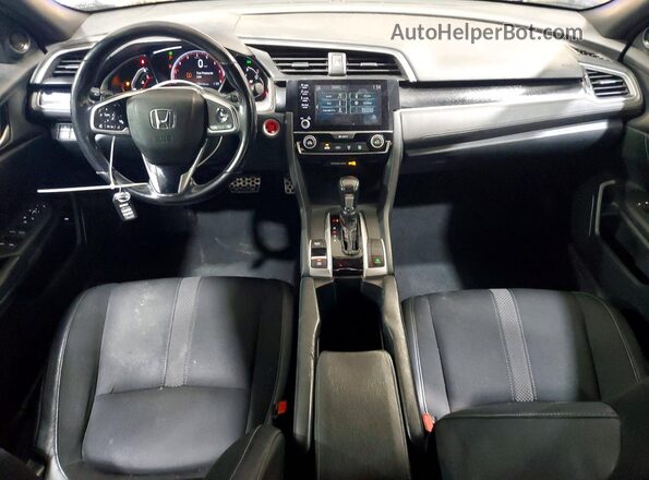 2HGFC2F82KH562573 2019 HONDA CIVIC Blue Widok deski rozdzielczej